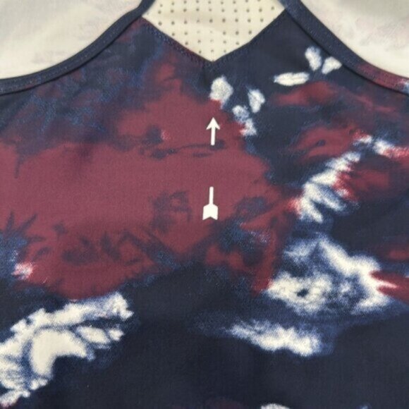 The Upside Women's Blue & Purple Royal Tie Dye Inge Cropped Tank Top Size 4 - Picture 7 of 8